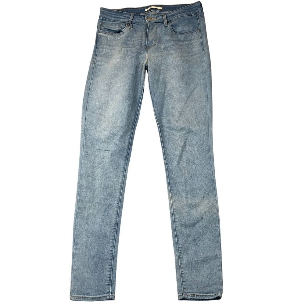 Levi's Womens Jeans Size 28 711 Skinny Ankle Blue Denim Casual Classic Travel